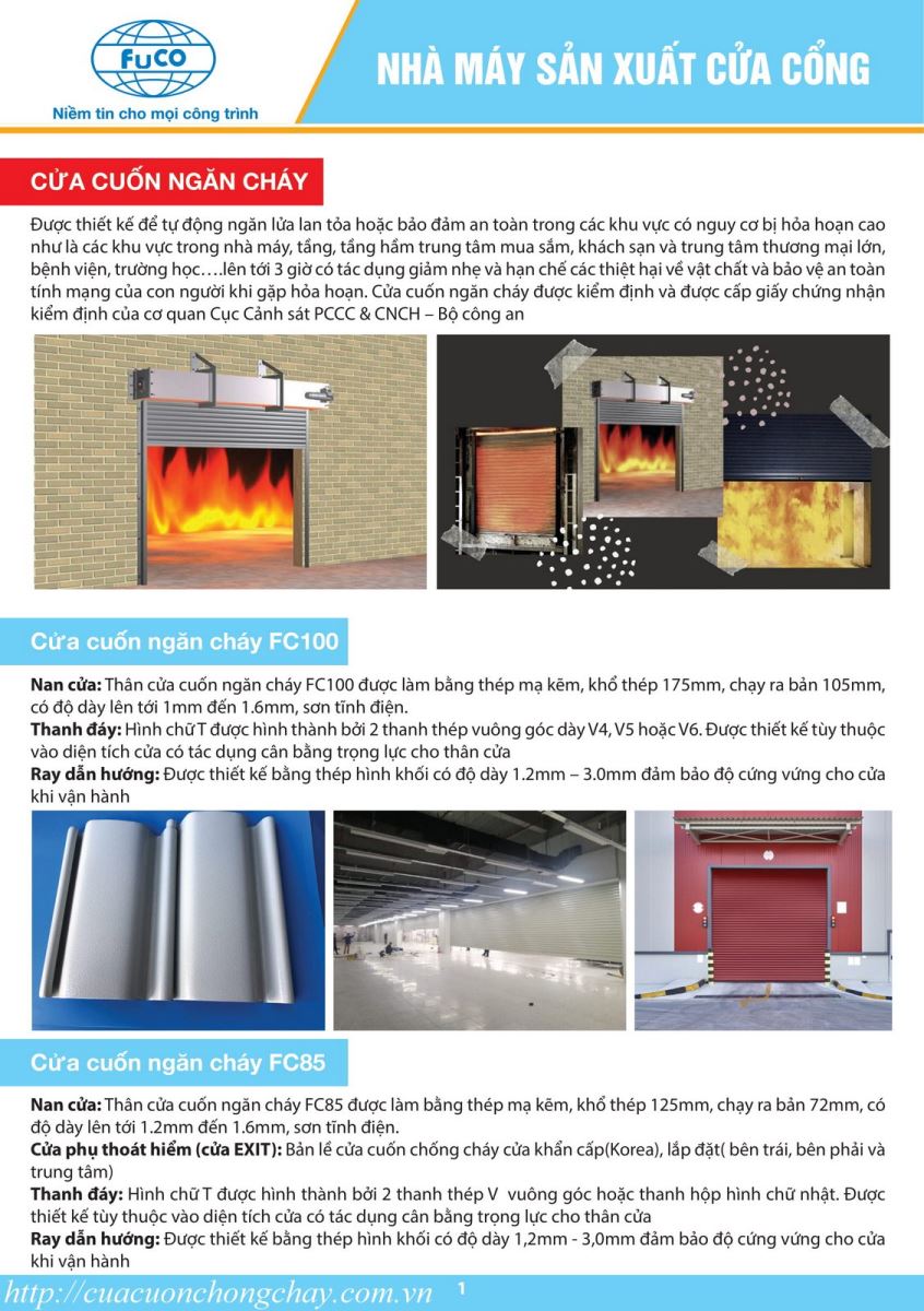Cửa cuốn ngăn cháy korea tại Đồng Tháp