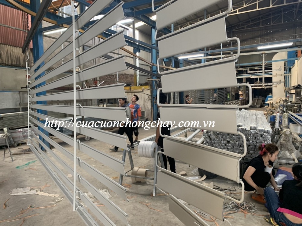 Cửa cuốn chống cháy bằng thép (EGI), FC85 có cửa EXIT