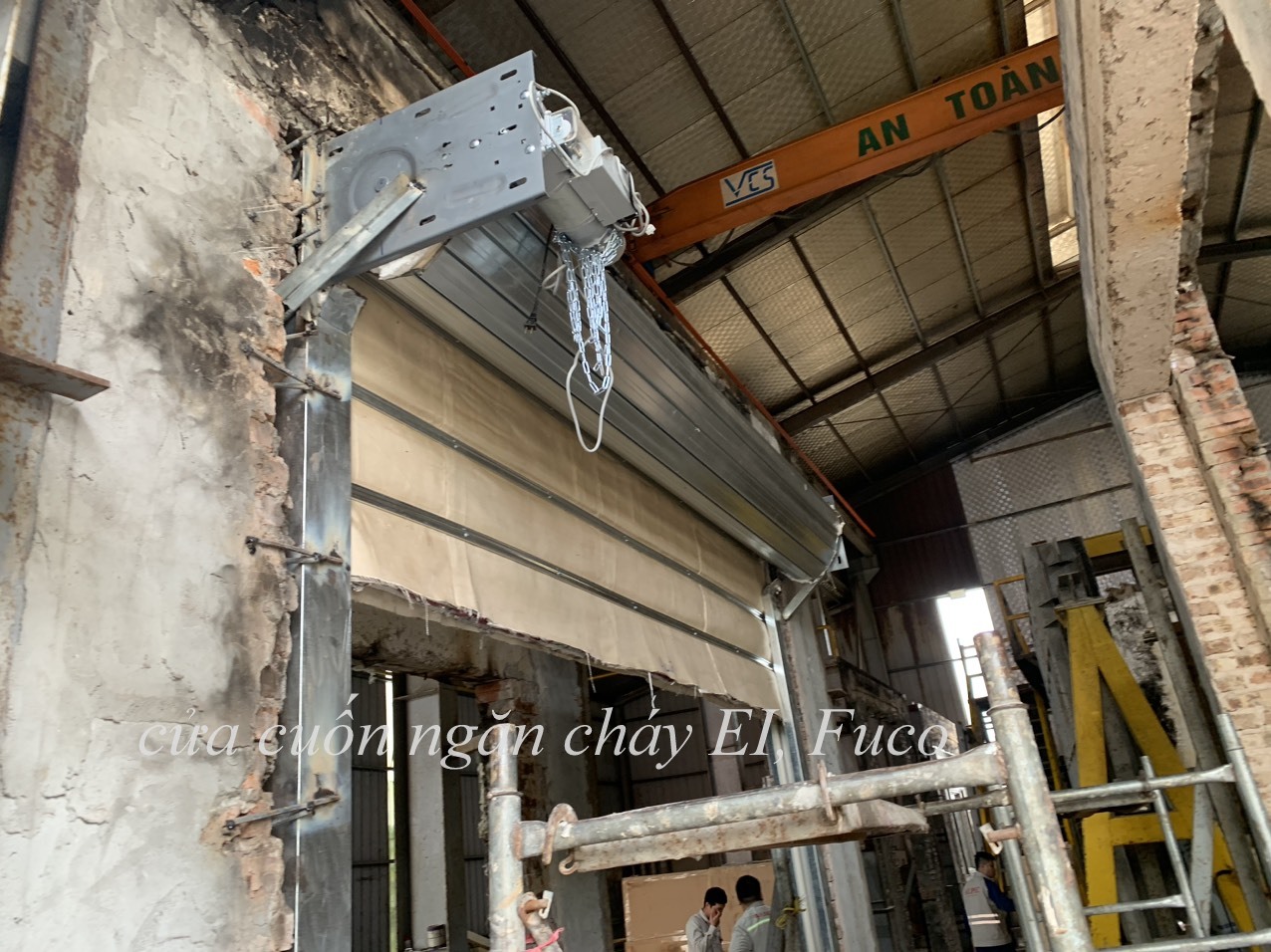 Cửa cuốn chống cháy E120, cách nhiệt EI60