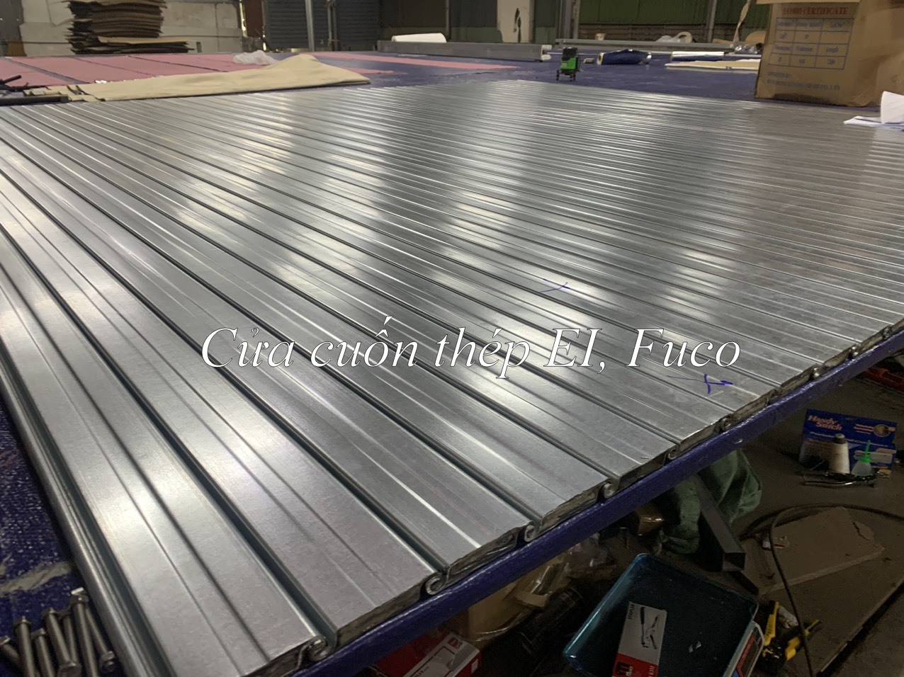 Sản xuất cửa cuốn chống cháy cách nhiệt EI 