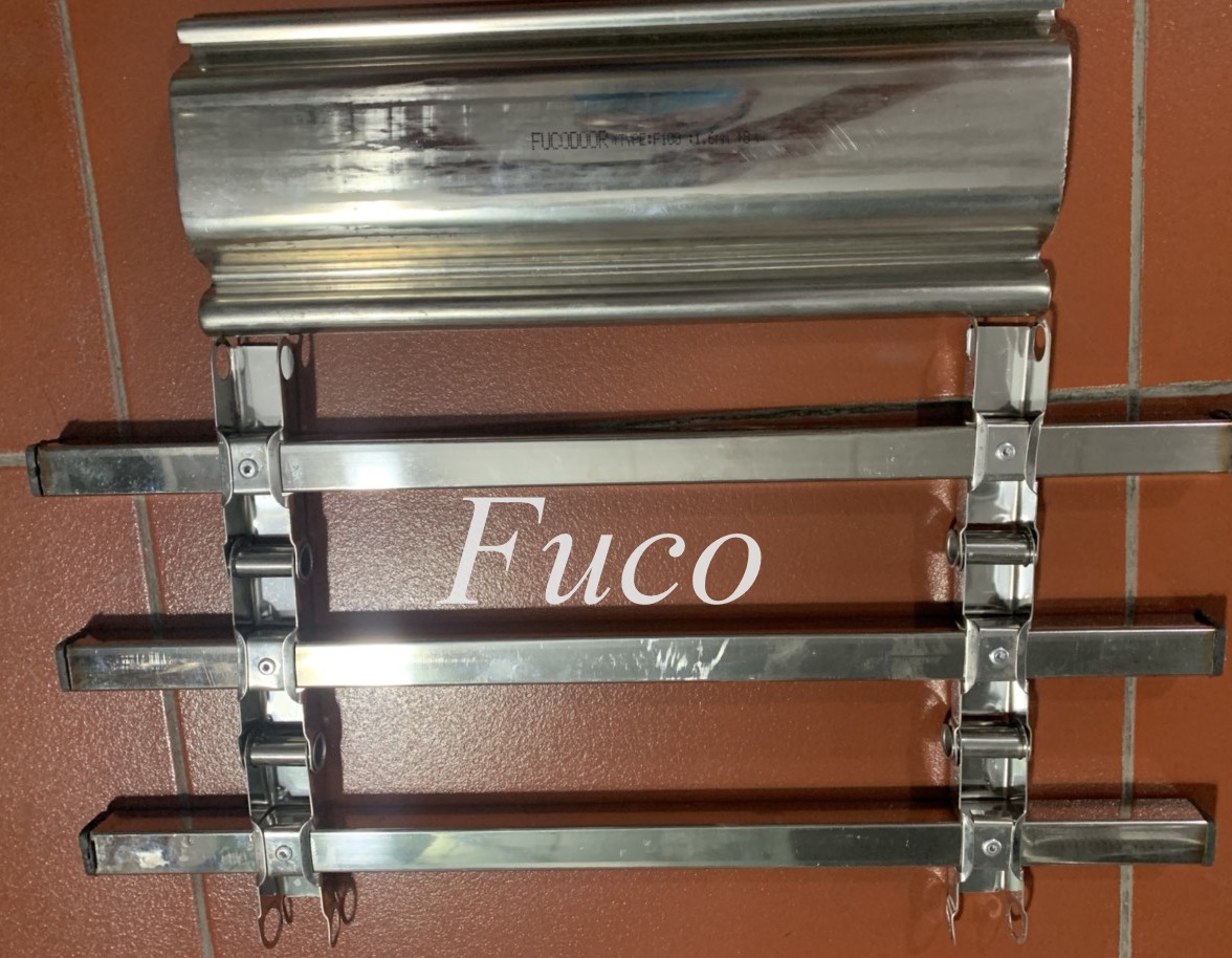 Cửa cuốn song ngang hộp 20x20, INOX 201 và INOX 304