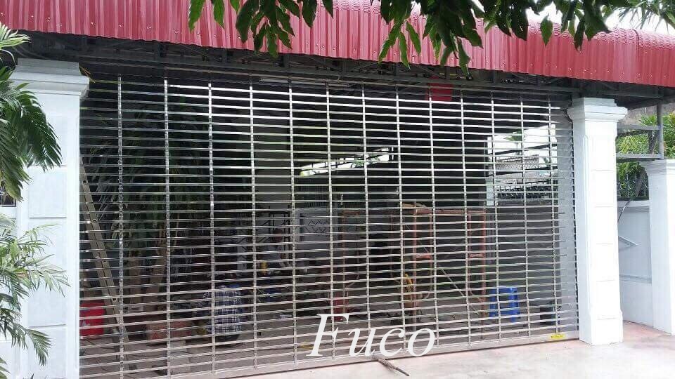 Cửa cuốn song ngang hộp 20x20, INOX 201 và INOX 304