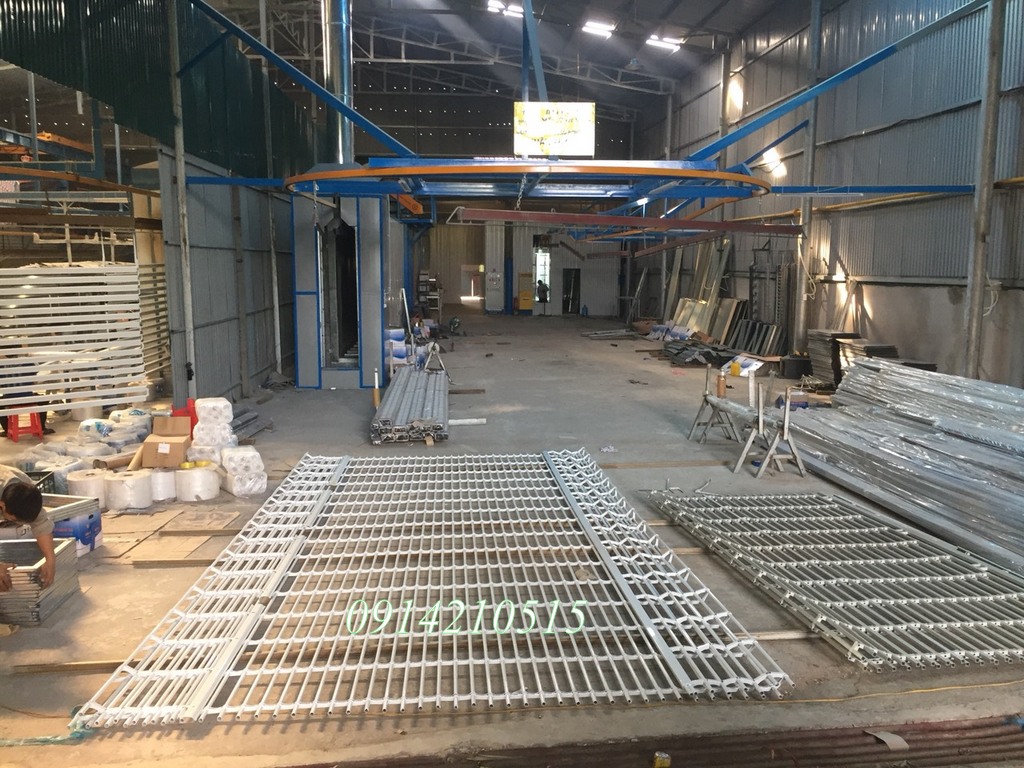 Cửa cuốn song ngang hộp 20x20, sơn tĩnh điện