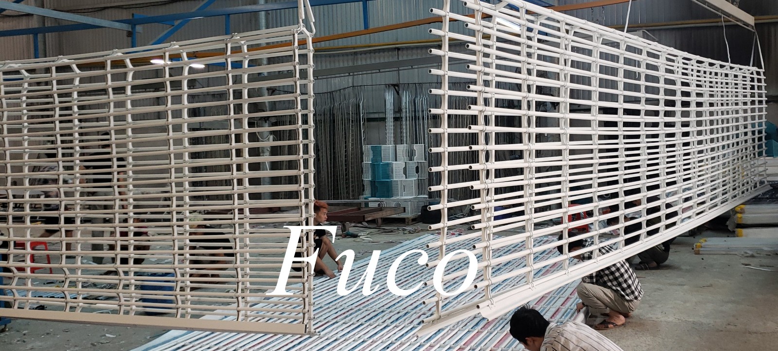 Cửa cuốn song ngang ống tròn 19 và phi 21 sơn tĩnh điện