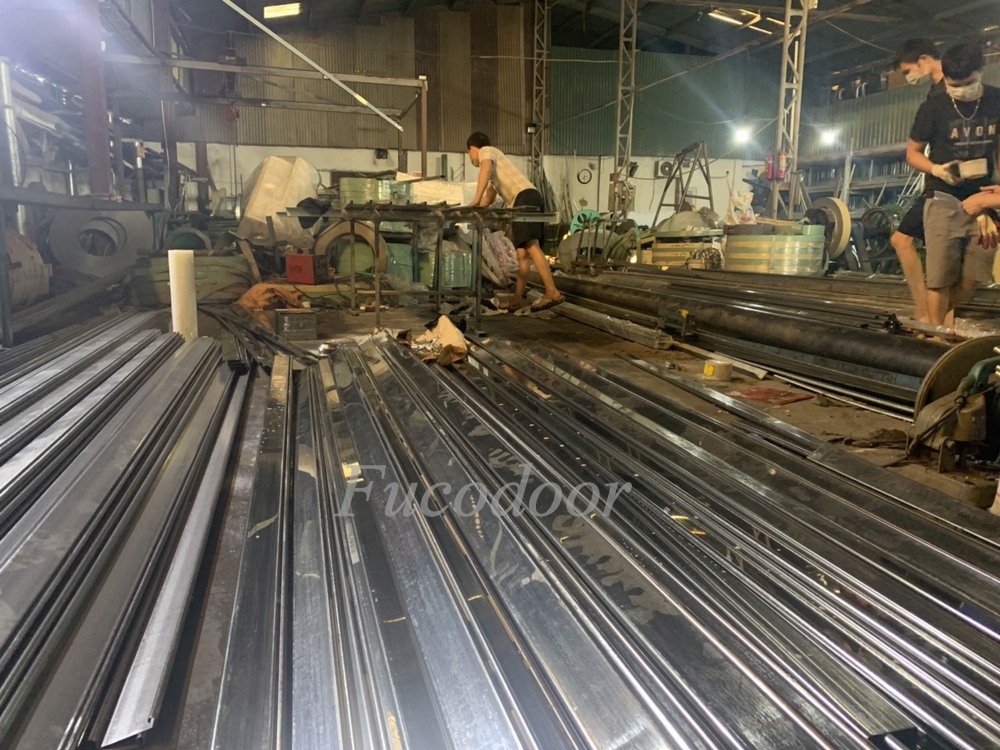 cửa cuốn siêu trường korea, inox