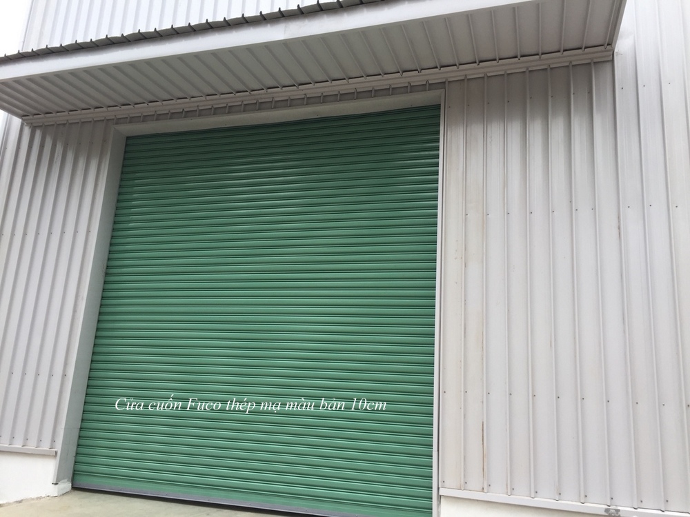 Cửa cuốn siêu trường thép mạ màu, cửa nhà xưởng, cửa siêu trường, cửa cuốn thép mạ nhập khẩu và thép mạ màu trong nước, với cửa cuốn dầy, khỏe nhất