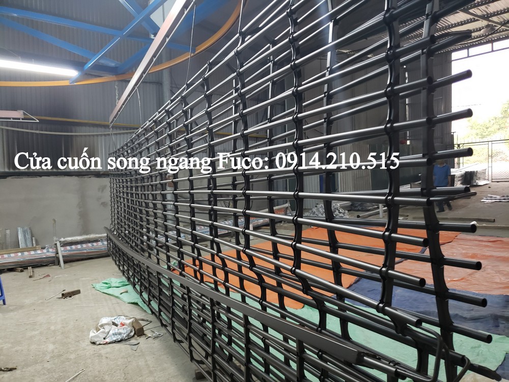 Cửa cuốn Song Ngang sơn tĩnh điện, cửa cuốn ngang