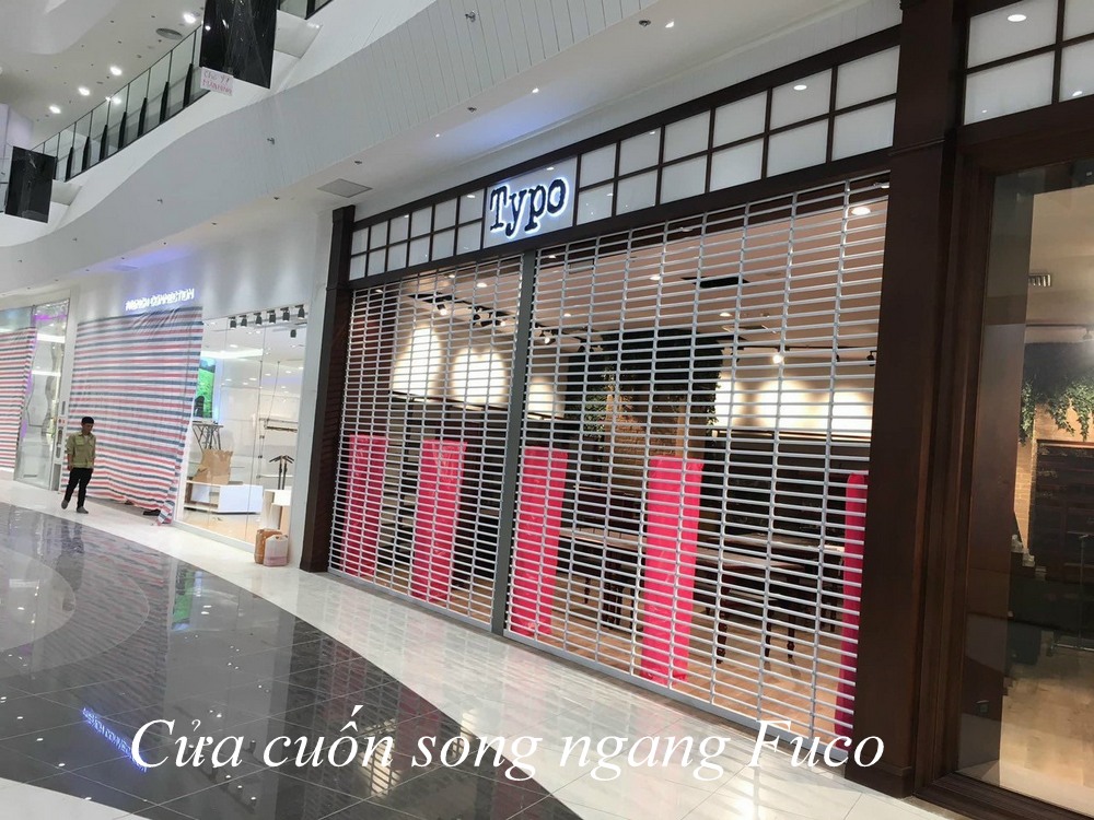 Cửa sắt song ngang, cửa cuốn song ngang sơn tĩnh điện