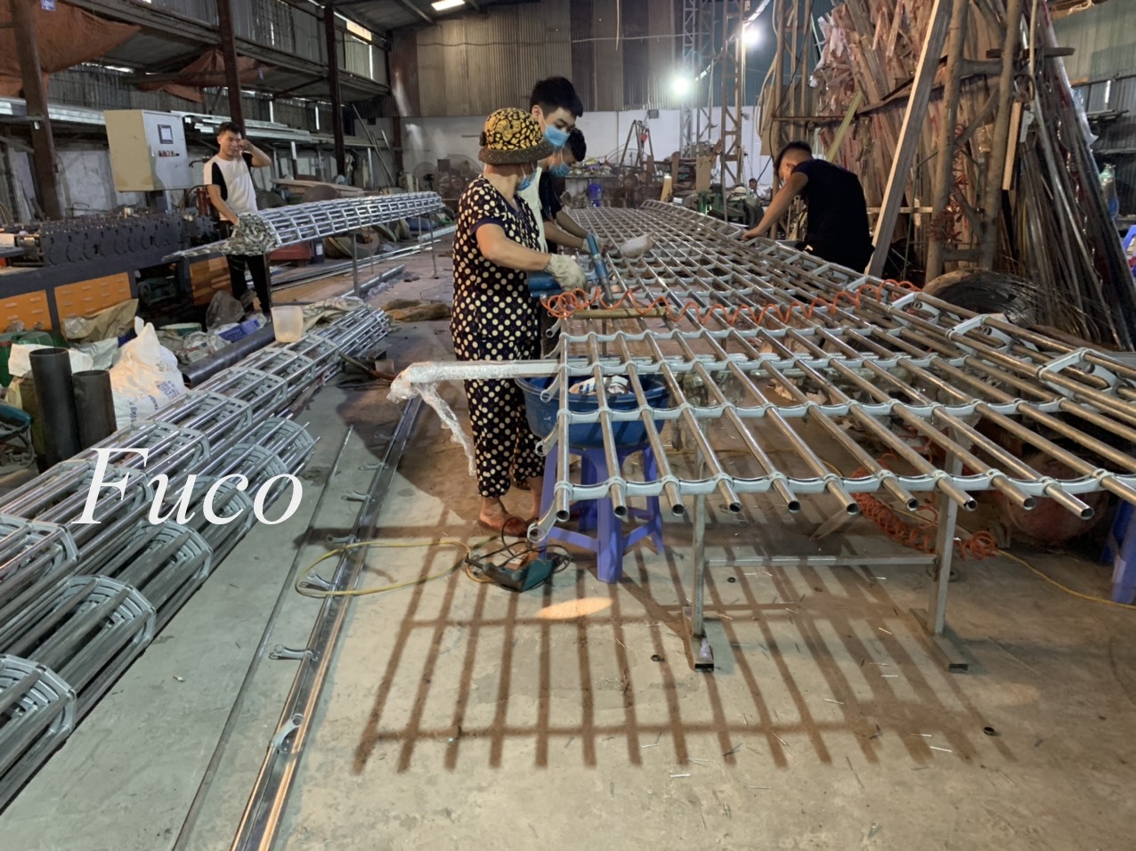 Cửa cuốn song ngang sơn tĩnh điện tại Hải Phòng