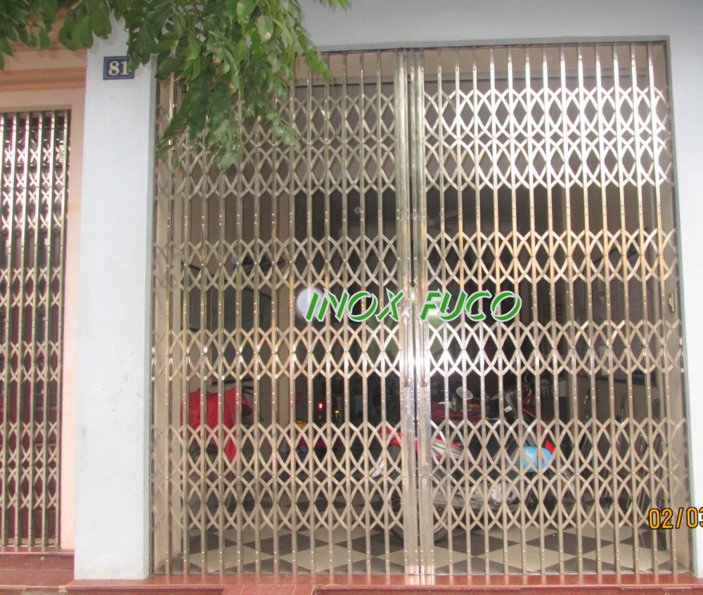 Cửa xếp inox 304 cao cấp nhất tại Hải Dương