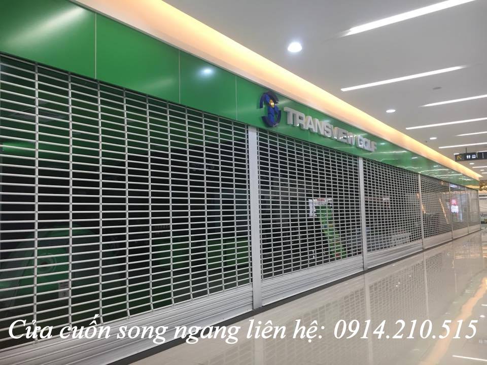 Báo giá cửa cuốn Song Ngang, Giá cửa cuốn Song Ngang, báo giá cửa cuốn song ngang sơn tĩnh điện, giá cửa cuốn song ngang inox và loại song ngang 