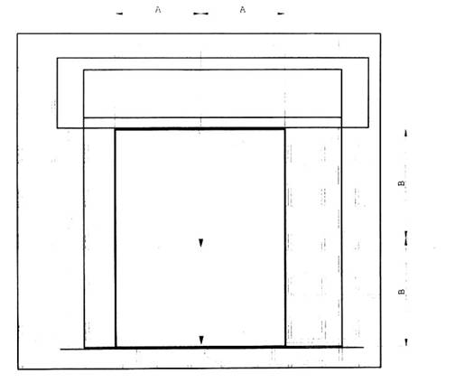 Hình 30 - Các vị trí nên bố trí đo cong vênh trên những cụm cửa xếp trượt